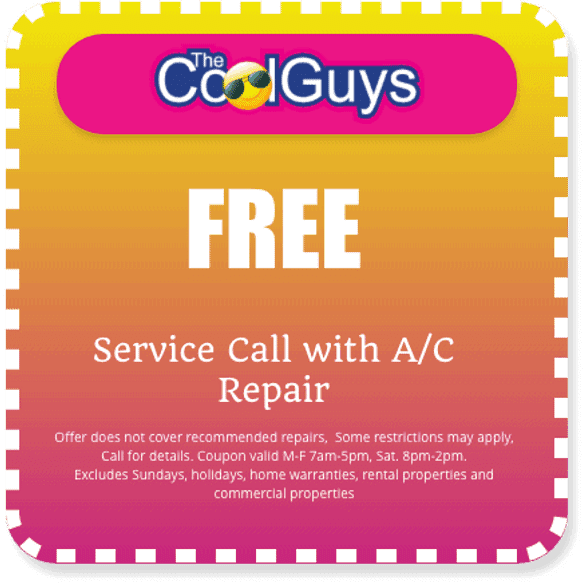 A free service call with a / c repair